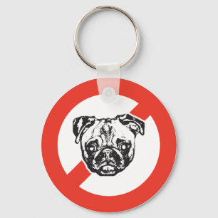 Chaveiro Diga não aos Pugs