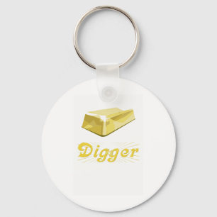 Chaveiro Digger Dourado