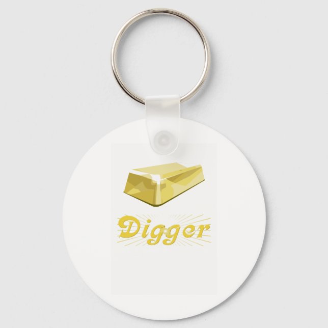 Chaveiro Digger Dourado (Frente)