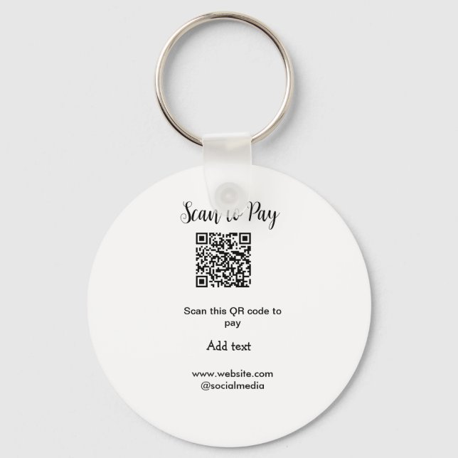 Chaveiro Digitalizar para pagar digitalização código QR adi (Frente)