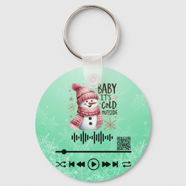 Chaveiro Digitalize por vídeo, "frio fora (Frente)