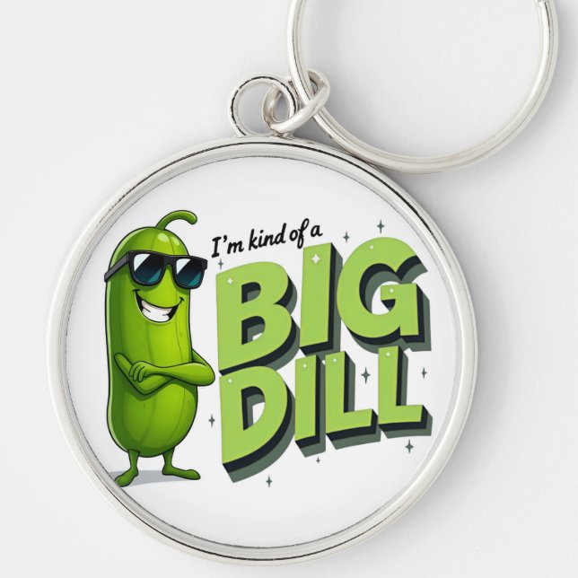 Chaveiro Dill Pickles Lovers Gift - Designs Engraçados de C (Frente)