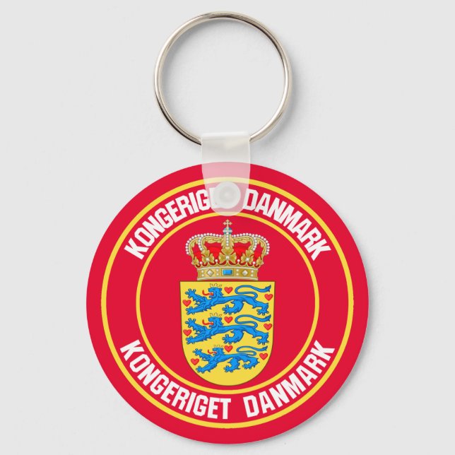 Chaveiro Dinamarca Round Emblem (Frente)