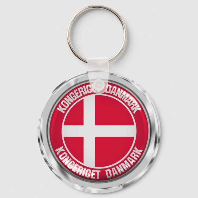 Chaveiro Dinamarca Round Emblem (Frente)