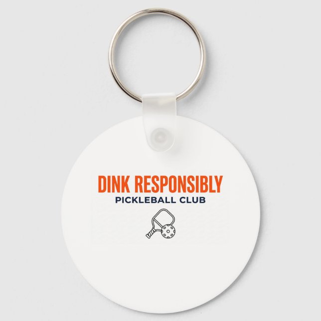 Chaveiro Dink Responsably Pickeleball CLub (Frente)