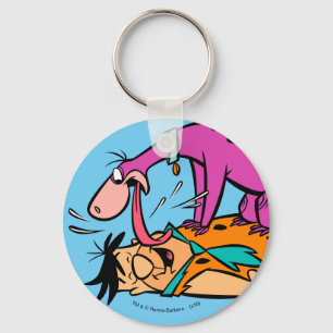 Chaveiro Dino Licking Fred Flintstone