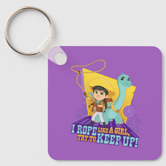 Chaveiro Dino Ranch | Min e Clover (Frente)