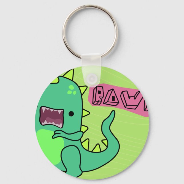 Chaveiro Dino Rugido (Frente)