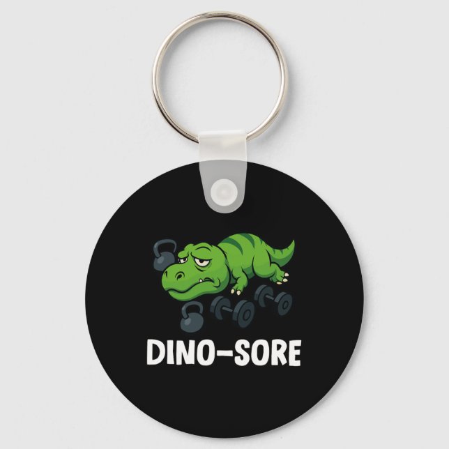 Chaveiro Dinosore Funny T-rex Gym Workout (Frente)