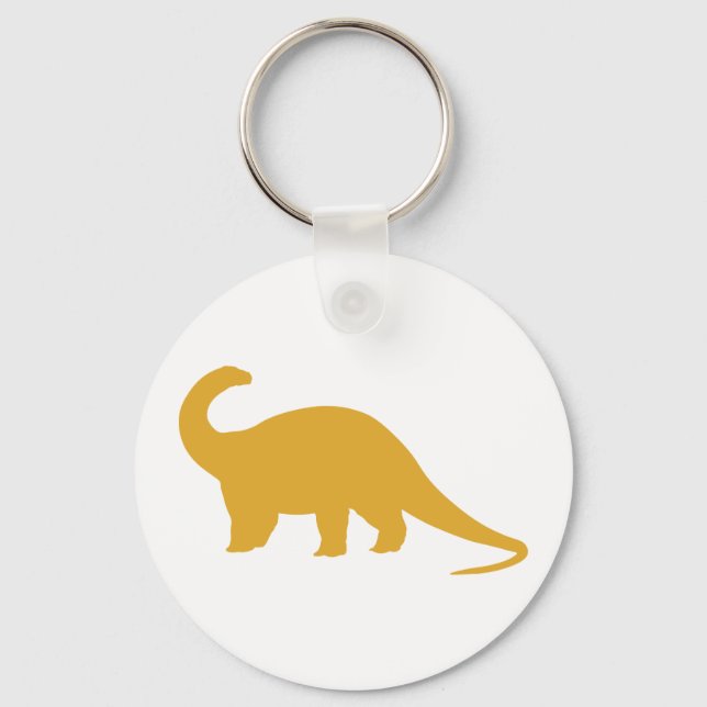 Chaveiro Dinossauro Amarelo (Frente)