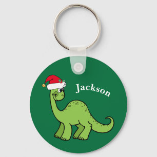 Chaveiro Dinossauro de Natal, Crianças Personalizadas e Bon