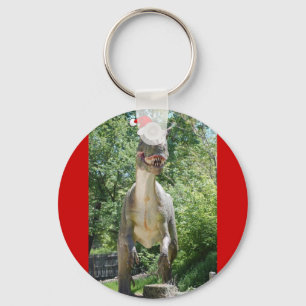 Chaveiro Dinossauro de Natal T-Rex