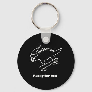 Chaveiro Dinossauro de Skate Pronto Para Dormir 