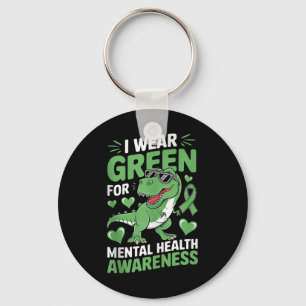 Chaveiro Dinossauro Eu Visto Verde Para Sensibilização Para