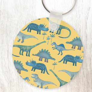 Chaveiro Dinossauros Amarelo
