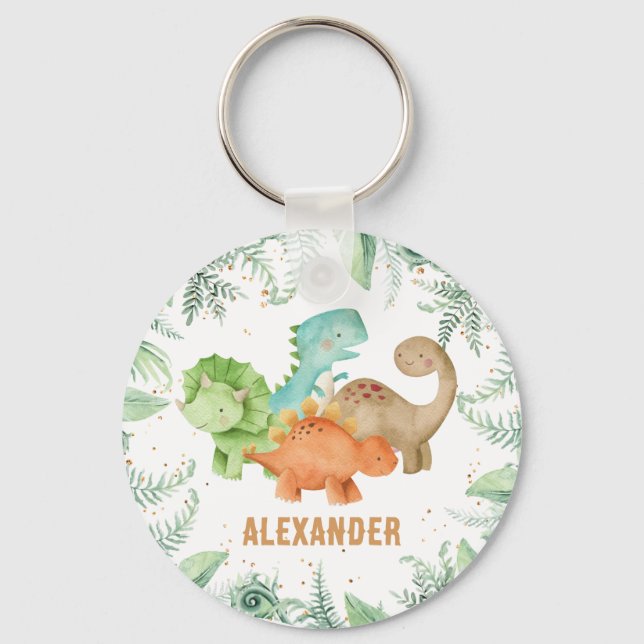 Chaveiro Dinossauros Personalizados Selvagem Jurássica Um (Frente)