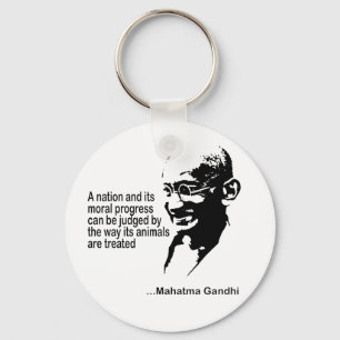 Chaveiro Direitos dos animais de Mahatma Gandhi