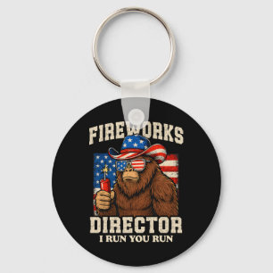 Chaveiro Diretor de Fogos de Artifício Engraçado Bigfoot 4 
