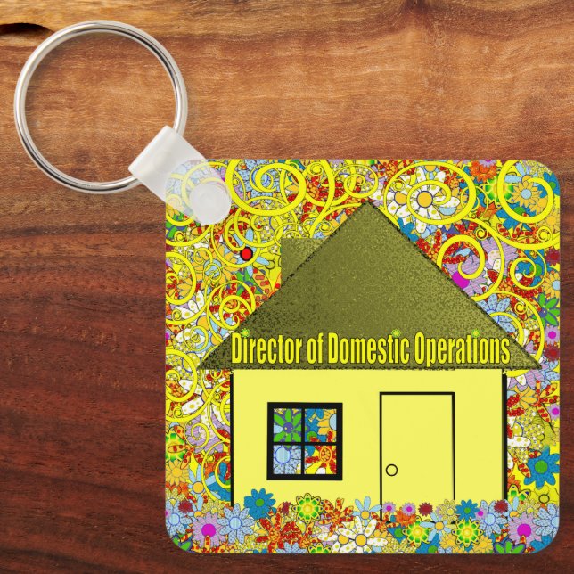 Chaveiro Diretor de Operações Domésticas - Personalizado (Frente)