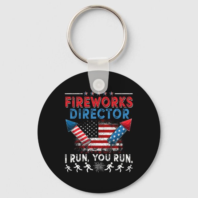 Chaveiro Diretor Do Fireworks Eu Lhe Lanço Em 4 De Julho. (Frente)
