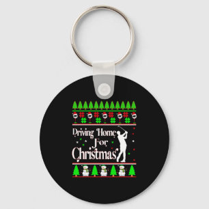 Chaveiro Dirigindo Para Casa Para O Natal, Golfe Sueco De X