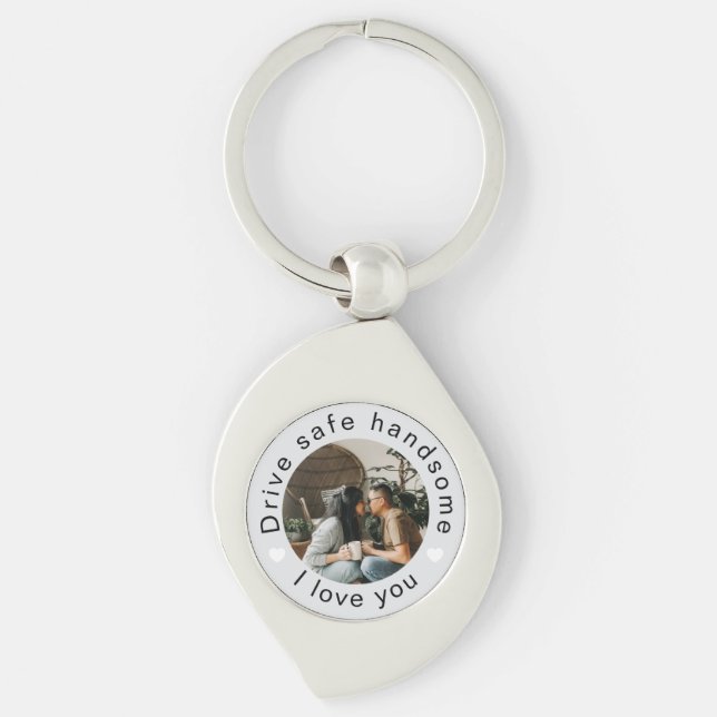 Chaveiro Dirija com Segurança Bonito Foto Personalizada Dia (Frente)
