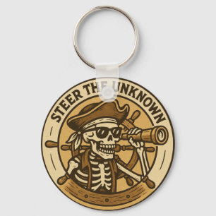 Chaveiro Dirija o Esqueleto Pirata Desconhecido