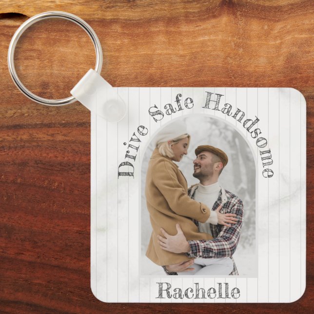 Chaveiro Dirija um presente personalizado seguro para a Nam (Frente)