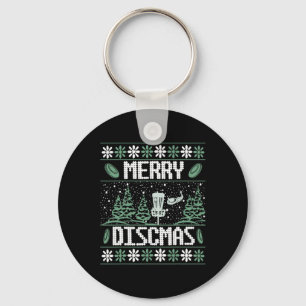 Chaveiro Disc Golf Antigo Natal Feio Alegre Discmas Par