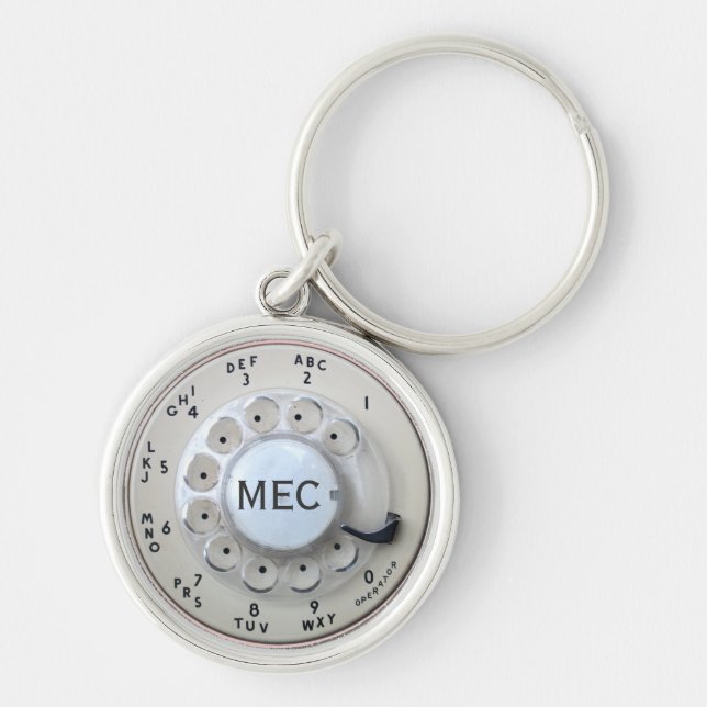 Chaveiro Discagem Rotação de Creme Personalizada (Frente)