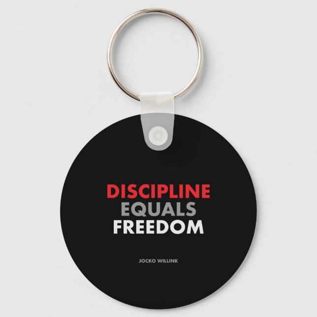 Chaveiro "Disciplina Igual à Liberdade" Jocko Willink (Frente)