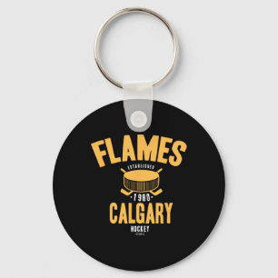 Chaveiro Disco De Hockey Calgary Flames Licenciado Oficialm