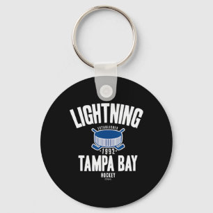 Chaveiro Disco de hóquei Tampa Bay Lightning preto oficialm