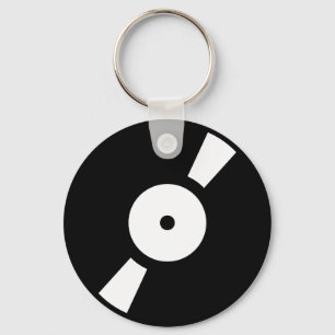 Chaveiro disco de vinil retrô