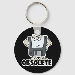 Chaveiro disco flexível obsoleto engraçado