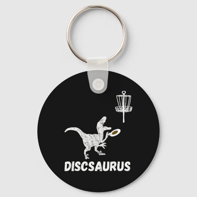 Chaveiro Disco Golfe Dinossauro Frolfing T-rex Dino Diverti (Frente)