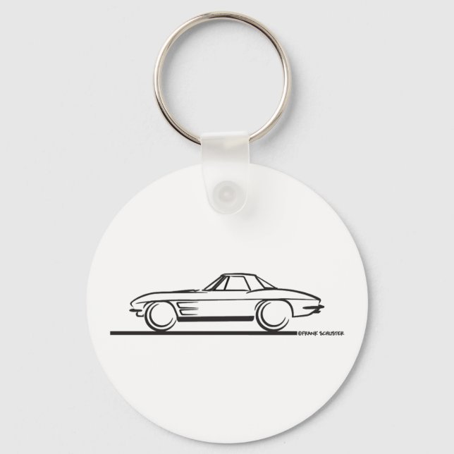 Chaveiro Disco rígido Corvette Stingray 1963 (Frente)