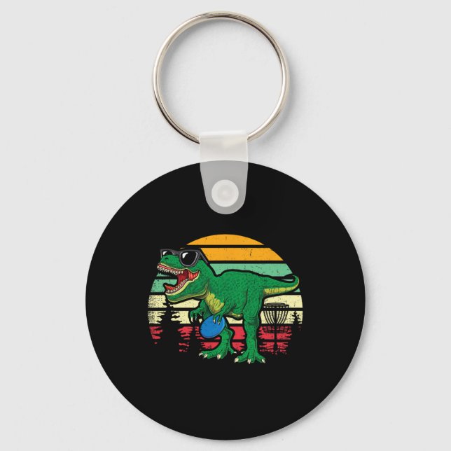Chaveiro Discos Voadores Dino Fofo T Rex Dinossauro Criança (Frente)