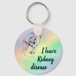 Chaveiro Disease do rim do keyring do anjo-da-guarda '
