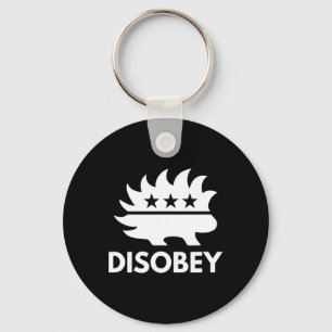 Chaveiro Disobey Libertarian Porcupine Resiste Tyranny Gift
