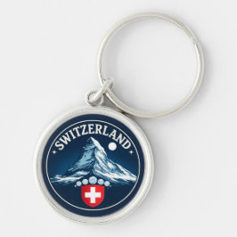 Chaveiro Distintivo da Herança do Matterhorn da Suíça