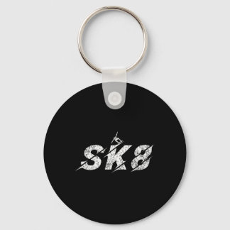 Chaveiro Distressed Sk8 Skate Skater Kids Boys Girls Skateb