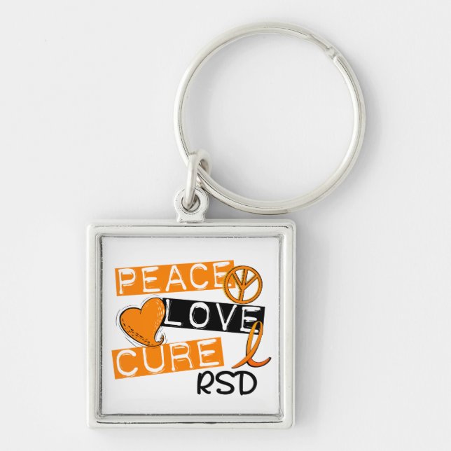 Chaveiro Distrofia simpática reflexo da cura RSD do amor da (Frente)