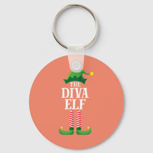 Chaveiro Diva Elf Matching Family Group Festa de Natal