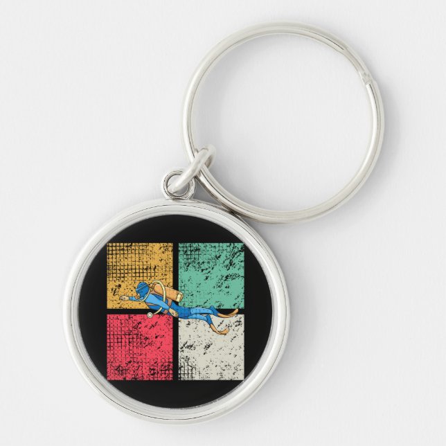 Chaveiro Diver Divisor Retro (Frente)