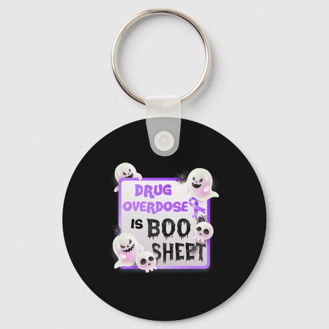 Chaveiro Diversão Boo Halloween A Sobredosagem De Drogas Fa (Frente)