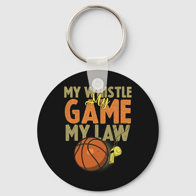 Chaveiro Diversão Bysketbyll Refere Citações Gift I Hoops R (Frente)