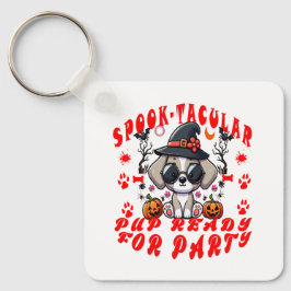 Chaveiro Diversão de Design de Abóbora de Cachorro de Hallo