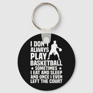 Chaveiro Diversão De Design De Basquete Para Homens