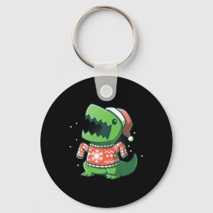 Chaveiro Diversão de Natal T-Rex Dinossauro Ugly saurus